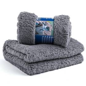 Xinsource 767862752606 Large Dog Blanket 2-pack Soft Sherpa Fleece Pet Throw For Couch And Bed