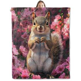 C031l50522bl56squirrel20 Xmwjfd Sweet Squirrel Blanket Cozy Plush Playful Squirrels Throw For Couch