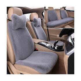 Ys6007 Yeesupe Winter Fluffy Plush Warm Leopard Dots Car Seat Cushion Cover 9pcs Universal A