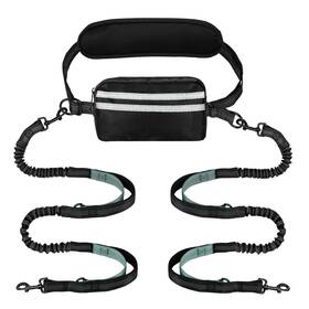 Yicostar Cx-dl-2-m Hands Free Dog Leash 2 Dogs Multifunctional Double Waist Fortwo W
