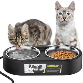 Cxhcb2 Yicostar Heated Water Bowl For Outdoor Cats Pet With Double Remov