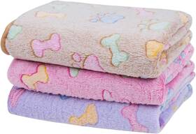 Yiwu Honghe 313055918962 Dono 1 Pack 3 Dog Blanket Soft Fluffy Fleece For Small Medium And Large