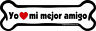 Yo Mi Mejor Amigo Imagine This Bone Car Magnet Amo