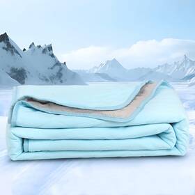 25blk3-cool-blue-l Zakapaws Chicute Cooling Blanket For Dogs - Q-max 0.4 Waterproof Pet Throw Bed