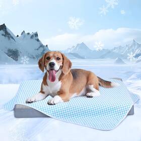 25blk3-cool-bub-m Zakapaws Chicute Cooling Blanket For Dogs - Q-max 0.4 Waterproof Pet Throw Bed