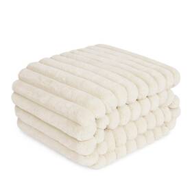 Us24blk-cream-xl Zakapaws Waterproof Dog Blanket For Bed Luxury Plush Washable Large Dogs Blankets