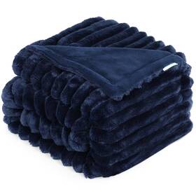Us24blk-navy-l Zakapaws Waterproof Dog Blanket Soft Fleece Couch Protector 40 In X 50 For Pets