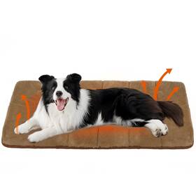 Usaz01a251dbm2300l Zakapaws Dog Crate Pad For Large - 35x23 Memory Foam Bed Washable And