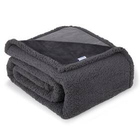Usaz01a253blk0200m Zakapaws Waterproof Dog Blanket For Medium Dogs - Reversible Washable Pet Sof