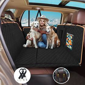 Zamt003 Zamtzax Dog Car Seat Cover For Back - Waterproof Convertible Hammock Non-slip