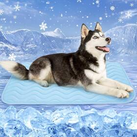 Zengaoou 59lx40w Dog Cooling Mat For Hot Weather-waterproof Portable Pet Pad Cool On C