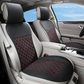Zmoivok Ltzd-001 2pcs Car Seat Covers Leather Water Proof Material No Slip Soft Prote