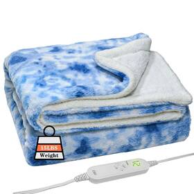 Zxu 762169982282 Heated Weighted Blanket 48 Inch X 72 Sherpa For Adul