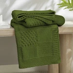 Am Lie Home Chenille Knit Throw Blanket For Couch, Checkered Texture Decora. Fixed Price $55.43.
