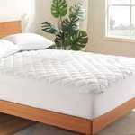 Sleep Zone Mattress Protector, Quilted Fitted Pad, Twin, White. Fixed Price $24.28.