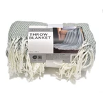 Ienjoy Home Throw Blanket Herringbone 50X60 Fringe Acrylic Eucalyptus Green New. Fixed Price $29.99.