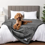 Waterproof Dog Blanket, Queen 90X90, Pee Sherpa Fleece Reversible Soft Was. Fixed Price $70.22.