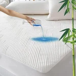 Grt Bamboo Cooling Waterproof Mattress Protector Cal King Size - 3D Air Fiber. Fixed Price $45.49.