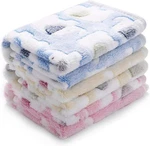 Blankets Super Soft Fluffy 41X31 Inch (pack 3), Blue/pink/yellow. Fixed Price $35.35.