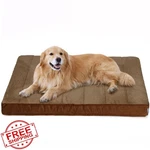 Zakapaws Xl Dog Bed Khaki 41X27X3" Memory Foam Washable. Fixed Price $61.99.