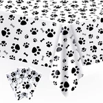 Duaiai 3 Pack Puppy Dog Pet Paw Print Plastic Tablecloth Cover,large Pa.... Fixed Price $17.21.