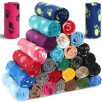 28 Pieces Puppy Blanket Bulk Small Fleece Pet For Dogs Kitten C.... Fixed Price $56.39.