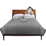 Catalonia Waterproof Blanket, Washable Leakproof 50X60 Inch, Lt Gray/dk. Fixed Price $51.10.