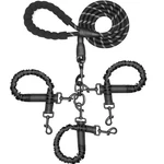 3 Dog Leash No Tangle, Heavy Duty Bungee Lead, Shock Absorbing For Medium-large. Fixed Price $30.41.