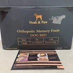 Noah & Paw Orthopedic Memory Foam Dog Bed Large 35X25X8.75 Washable Pet. Fixed Price $40.99.