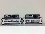 2 - Imagine This Love My Chihuahua Bone Car Magnet. Fixed Price $5.99.