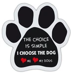 Paw Shaped Magnets: Simple, Love Me, My Dogs, Gifts, Cars. Fixed Price $8.49.
