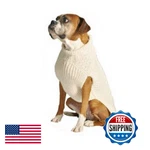 Chilly Dog Natural Cable Knit Sweater, Beige, Xx-large Handmade Fair Trade. Fixed Price $69.57.
