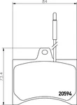 Mintex MDB1155 Front Brake Pad Set Fits Citro C15 Lna Visa. Fixed Price $29.54.