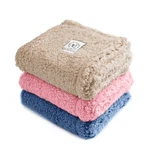 Luciphia Calming Dog Blanket Fluffy Fleece Pet 30"X20" Beige/pink/blue. Fixed Price $38.98.