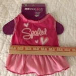 Petrageous Xs Pink Shades Of Hearts Nwt Dog Dress; Front Says "spoiled". Fixed Price $7.77.