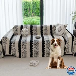 Yajue Sherpa Fleece Couch Cover For 2 Cushion Sofa Black 71X118 Pet Proof Heavy. Fixed Price $65.74.