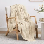 100% Cotton Muslin Blanket, 6 Layer Lightweight Breathable Gauze Throw. Fixed Price $37.48.
