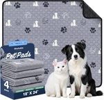 Wanpeegoo Washable Pads For Dogs, 4 Pack Absorbent Reusable Training. Fixed Price $29.99.