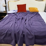 Ahinahwap Waterproof Blanket For Bed Couch 60"X80", Deep Purple/light. Fixed Price $69.90.