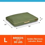 Vibrant Life Travel Dog Bed, Large, Durable, Chew Resistant, Loden Green 38"X28". Fixed Price $27.76.