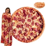 Pizza Blanket Oversized Food Soft Flannel Round Adults Kids Red 71 Inch Outivity. Fixed Price $30.58.