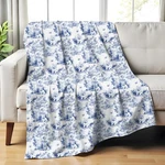Westie Blue French Toile Blanket Dog Lover Gift. Fixed Price $42.80.