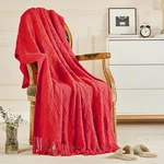 Inhand Knitted Gift Throw Blankets For Couch Bed,valentines Day Decor Bla.... Fixed Price $37.56.