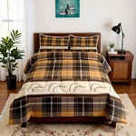 Manfei Ducks Silhouettes Kids Comforter Set King Size,cartoon Animals Cute Be.... Fixed Price $111.30.