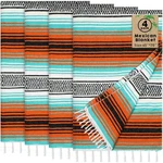 Oudain Pack Mexican Blankets 45 70 Inch Cotton Woven Serape Throw Blanket.... Fixed Price $79.10.