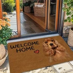 2D Cute Dog "welcome Home" Doormat Non-slip For Pet Playroom Decor. Fixed Price $20.23.