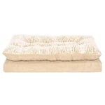 Orthopedic Dog Cat Bed Pillow Top Faux Fur Suede Mattress Non-skid Support Taupe. Fixed Price $64.85.