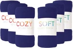 Pack Arkwright 50''X60'' Navy Polar Fleece Throw Blankets Ultra Soft & Cozy. Fixed Price $23.99.