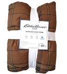 Eddie Bauer Oversized Down Throw X72 550FP Bronze Plaid Reversible Soft $129. Fixed Price $79.99.