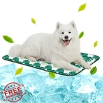 Nwk Pet Cooling Mat Green Leaf 39X27 Ice Silk Dog Cat Blanket. Fixed Price $47.99.